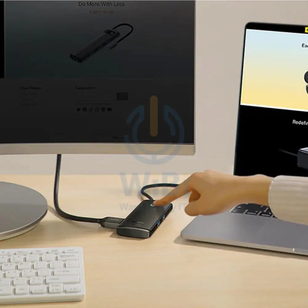 Baseus Lite Series 6-in-1 HUB Docking Station - Black Accessories > USB Hub