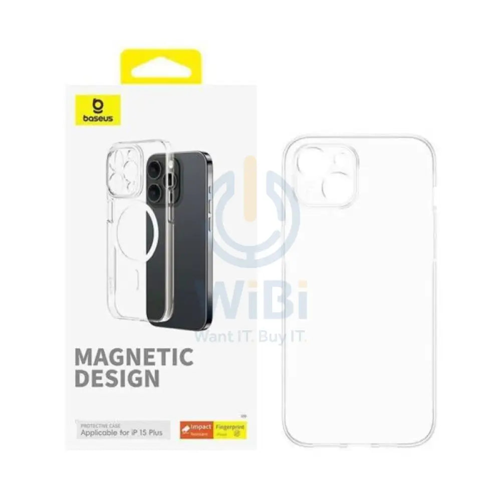 Baseus Lucent Series Magnetic Case - Apple iPhone 15 Plus / Clear Accessories > Mobiles & Tablets > Mobiles > Screen