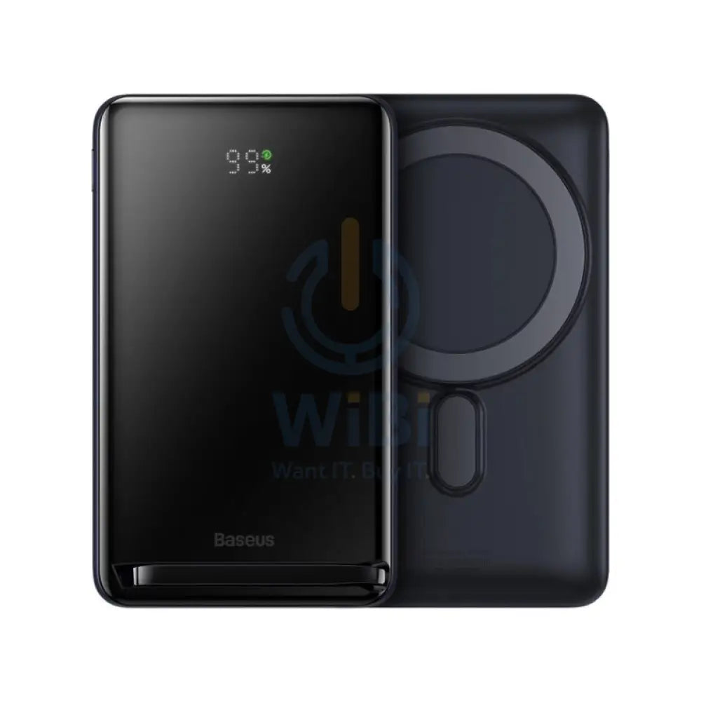 Baseus Magnetic Bracket Wireless Fast Charge Power Bank - 10000mAh/ 20W/ Blue Accessories > Power Bank > Offer Zone