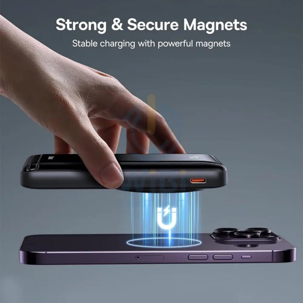 Baseus Magnetic Bracket Wireless Fast Charge Power Bank - 10000mAh/ 20W/ Blue Accessories > Power Bank > Offer Zone