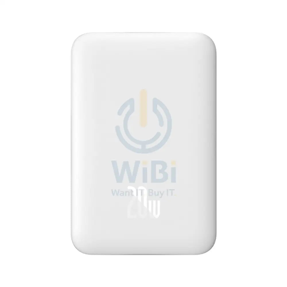 Baseus Magnetic Mini Wireless Fast Charge Power Bank - 10000mAh / 20W / White Accessories > Power Adapters