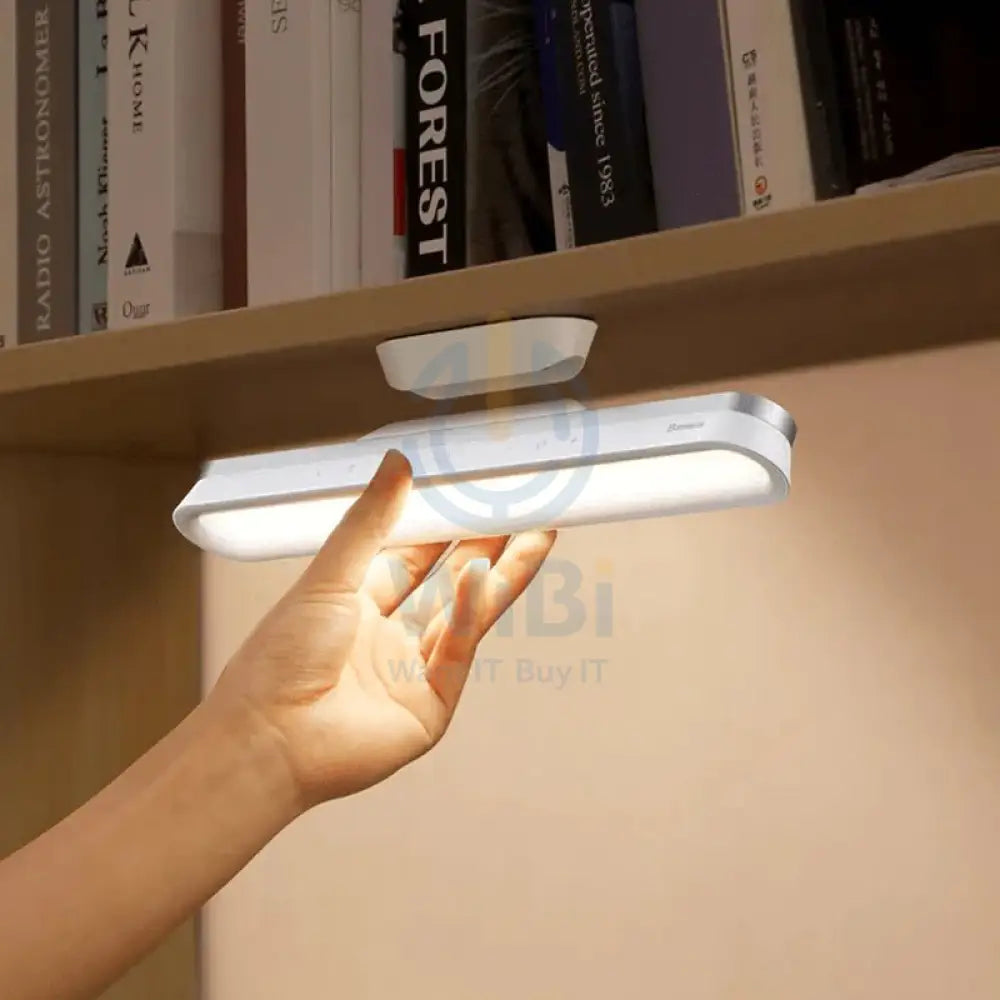 Baseus Magnetic Stepless Dimming Charging Desk Lamp Pro - White Accessories > Mobiles & Tablets