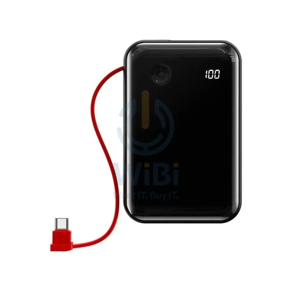 Baseus Mini S Digital Display Power Bank - 10000mah / USB / 3A / Black Accessories > Power Bank