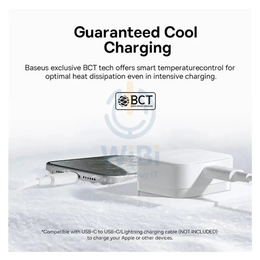 Baseus Palm Fast Charger - 20W / Moon White Accessories > Power Adapters