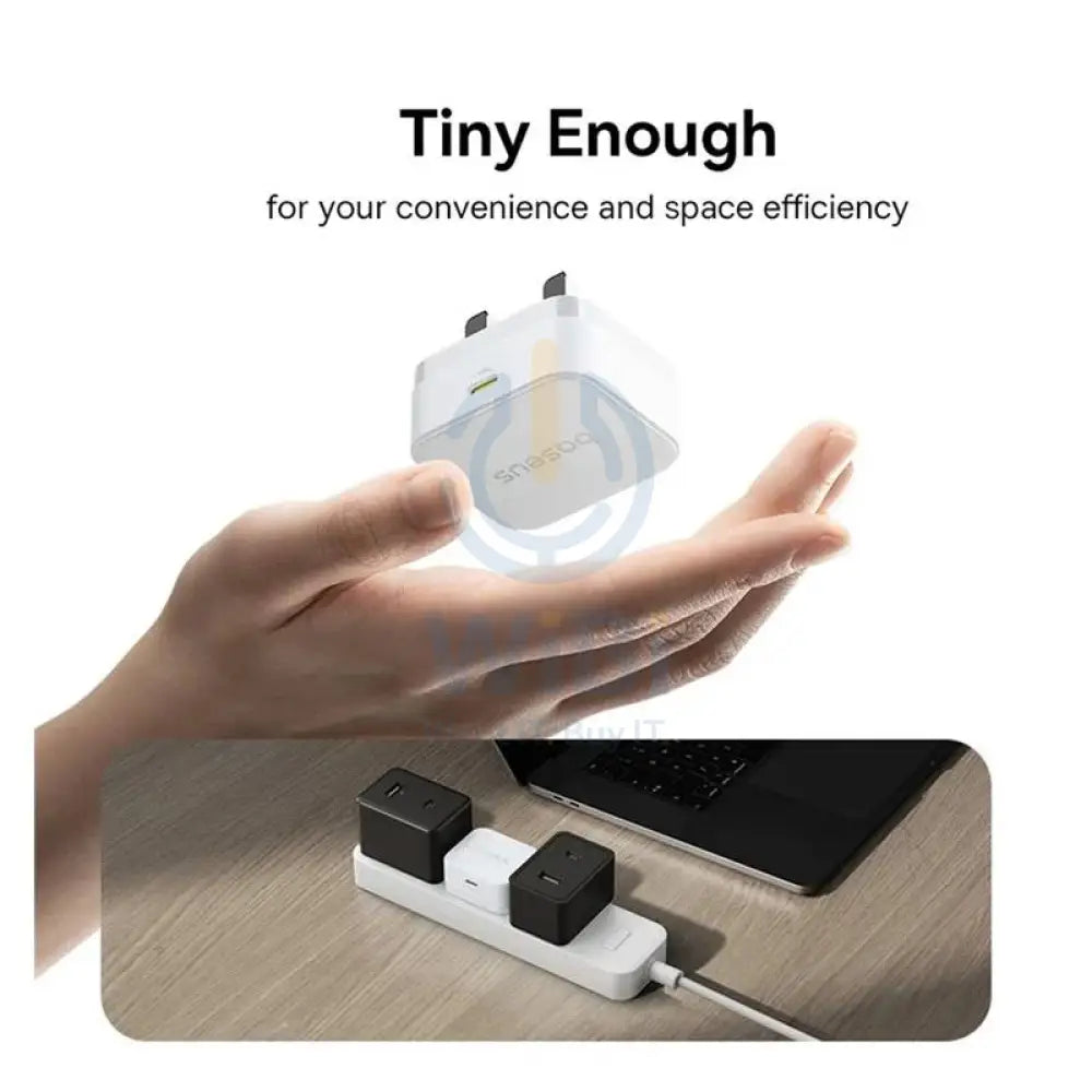 Baseus Palm Fast Charger - 20W / Moon White Accessories > Power Adapters