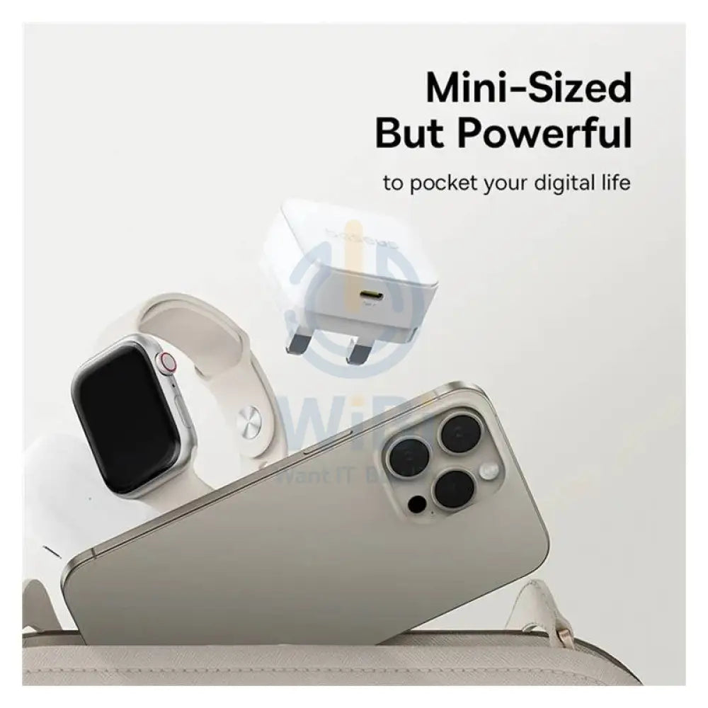 Baseus Palm Fast Charger - 20W / Moon White Accessories > Power Adapters