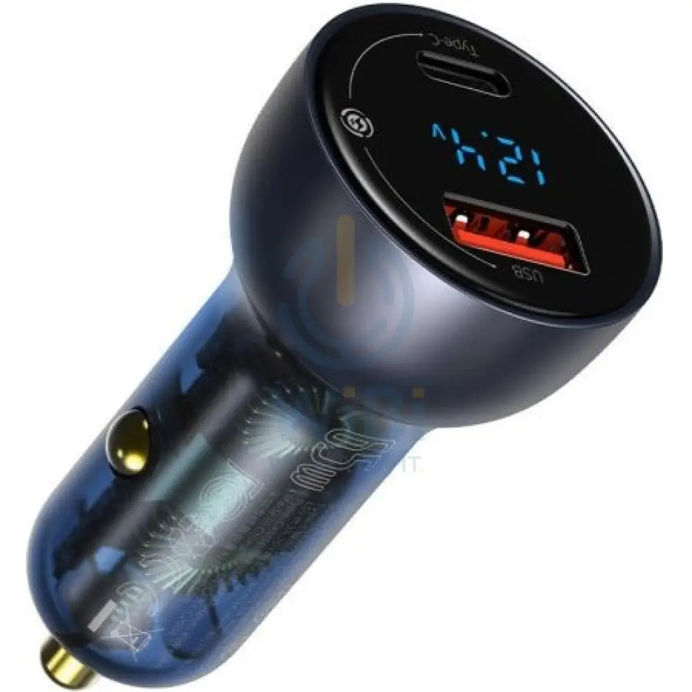 Baseus Particular Digital Display QC + PPS Dual Quick Charger - Car Charger / 65W / Dark Gray Accessories > Mobiles &