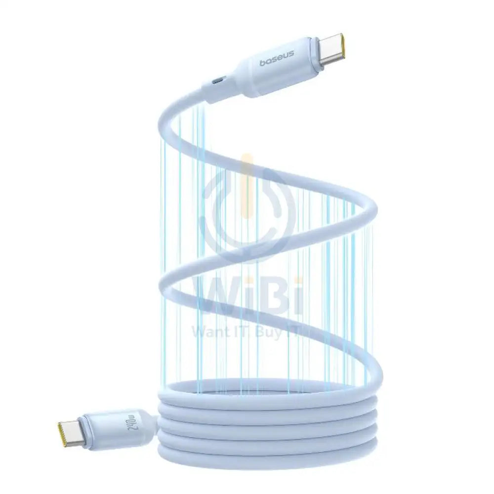 Baseus PicoGo Magnetic Liquid Silicone Fast-Charging Data Cable - USB-C / 1 Meter / 240W / Blue Accessories > Cables &