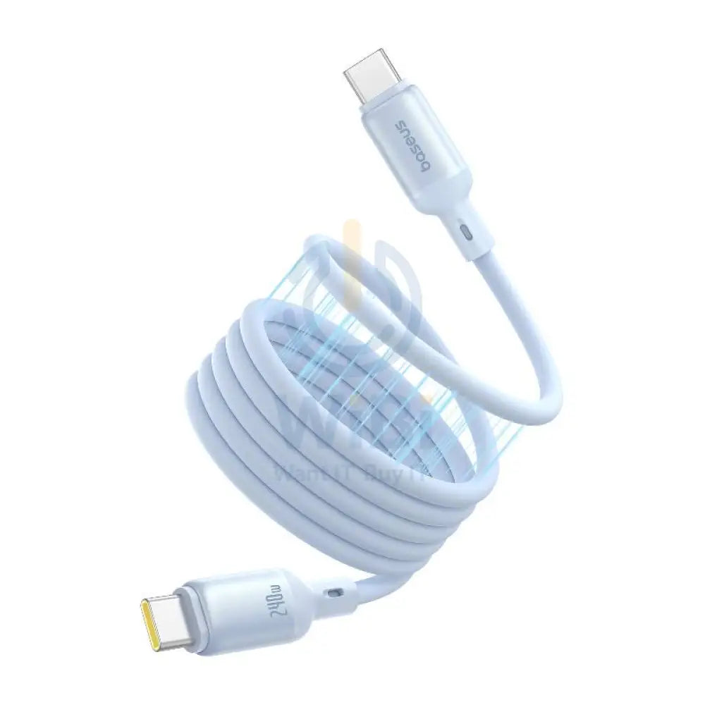 Baseus PicoGo Magnetic Liquid Silicone Fast-Charging Data Cable - USB-C / 1 Meter / 240W / Blue Accessories > Cables &