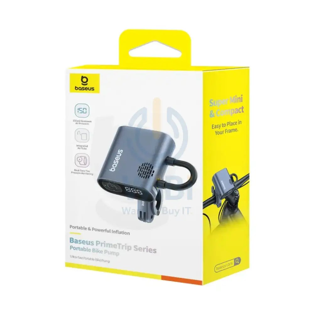 Baseus PrimeTrip Series Portable Bike Pump - 1750mAh / Cosmic Black Accessories > Smart Devices