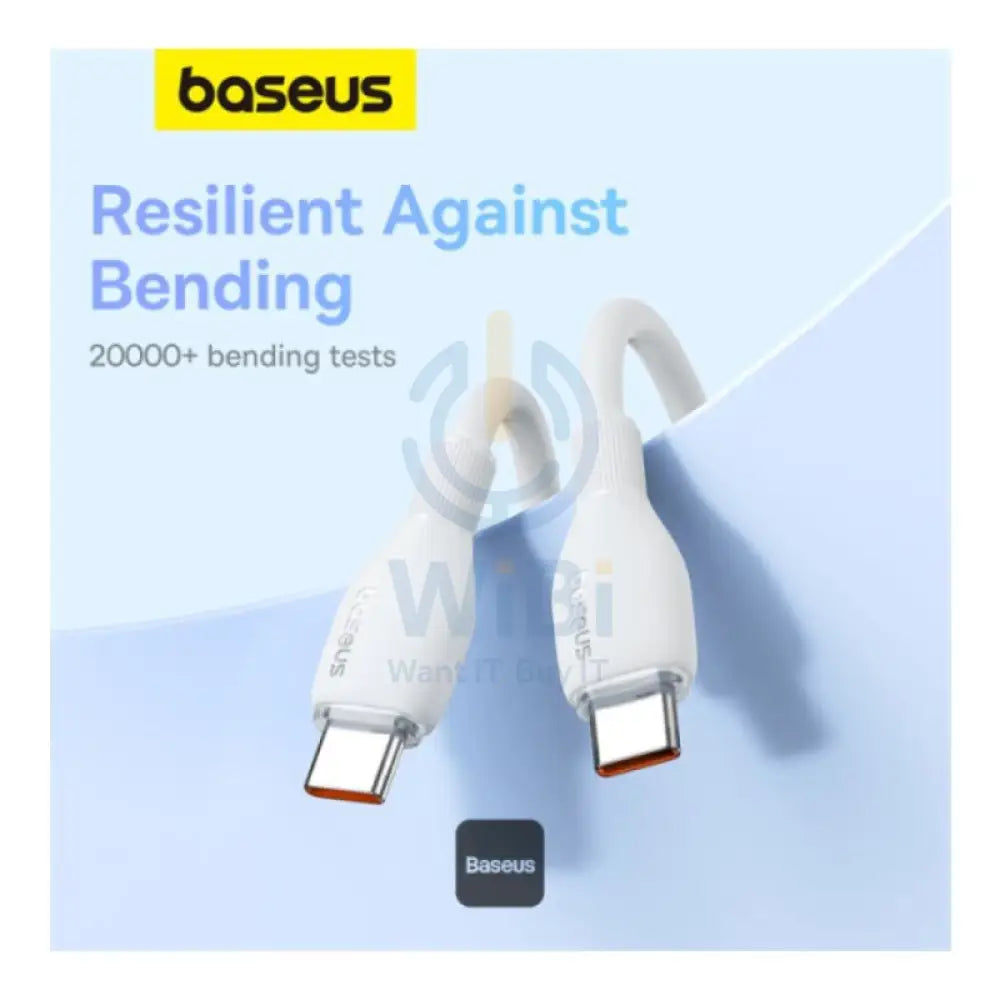Baseus Pudding Series Fast Charging Cable - 2M / USB-C / 100W / Stellar White Accessories > Cables & Converters > Cables