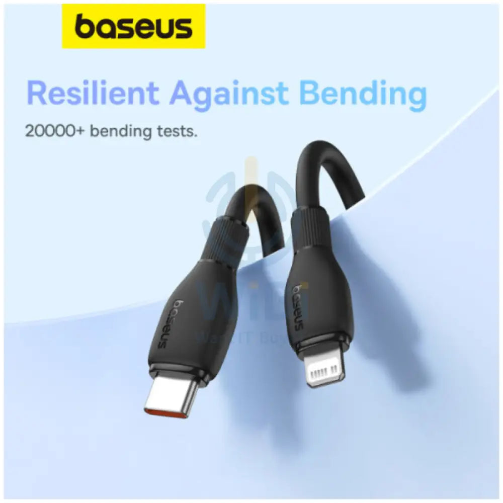 Baseus Pudding Series Fast Charging Type-C to Lightning Cable - 1.2 Meter / 20W / Cluster Black Accessories > Cables &