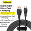 Baseus Pudding Series Fast Charging USB-A to USB-C Cable 2M - Cluster Black Accessories > Cables & Converters > Cables