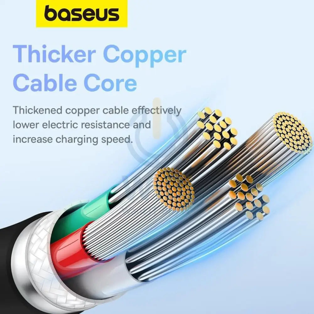 Baseus Pudding Series Fast Charging USB-A to USB-C Cable 2M - Cluster Black Accessories > Cables & Converters > Cables