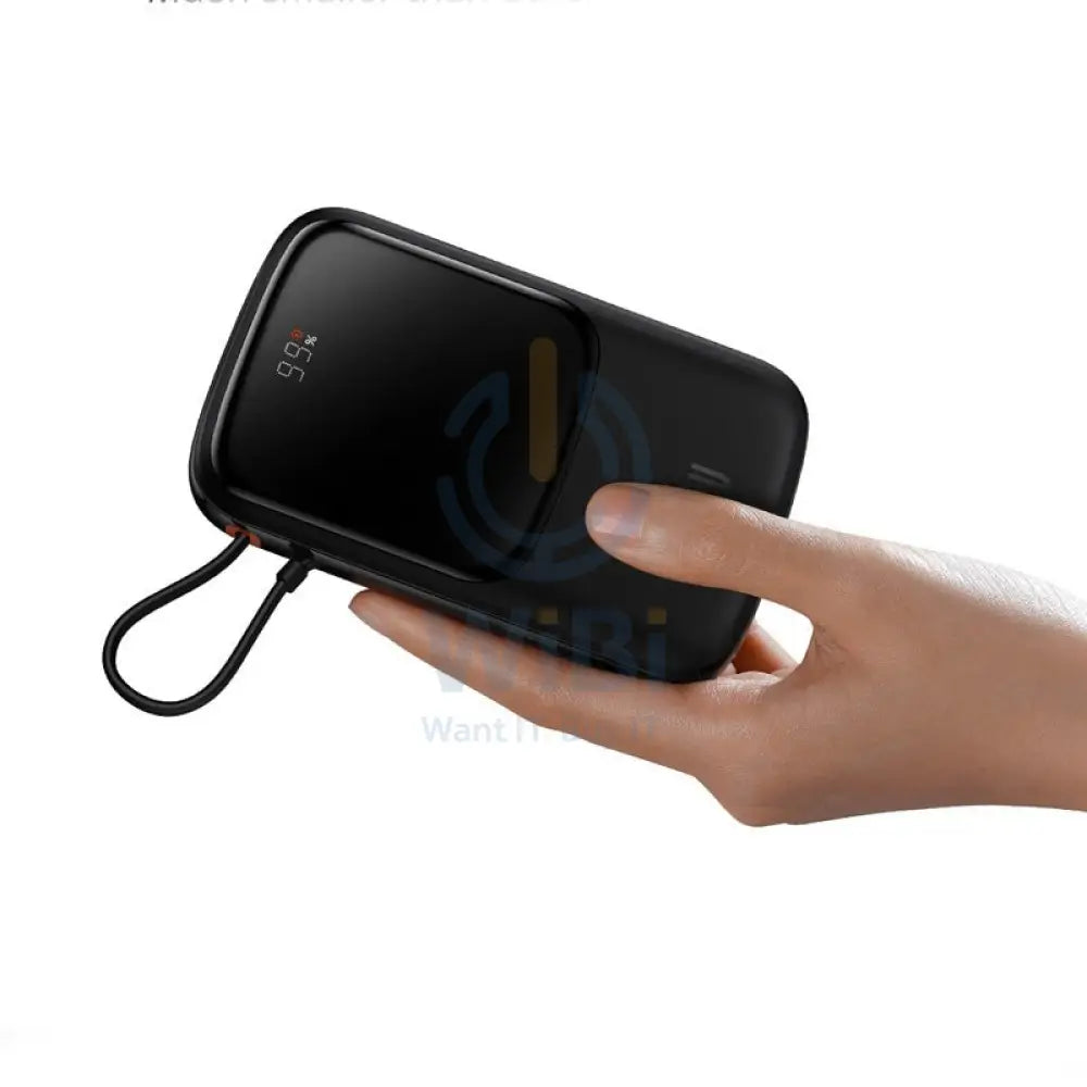 Baseus Qpow Pro Digital Display Fast Charge Power Bank - 10000mAh/ 20W Iph Edition/ Black Accessories > Power Bank >