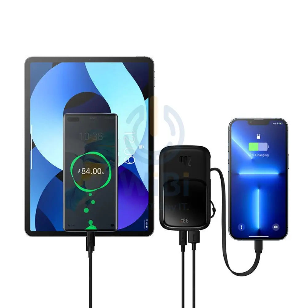 Baseus Qpow Pro Digital Display Fast Charge Power Bank - 10000mAh/ 20W Iph Edition/ Black Accessories > Power Bank >
