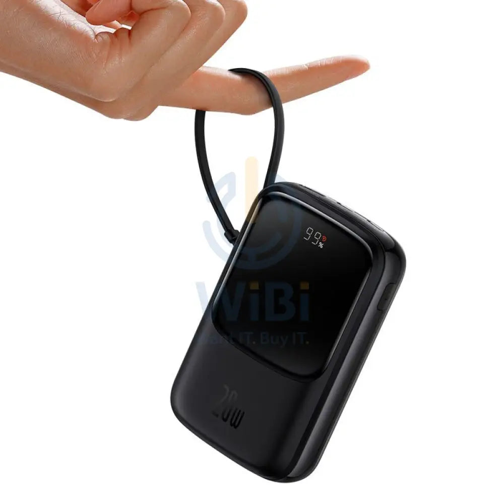 Baseus Qpow Pro Digital Display Fast Charge Power Bank - 10000mAh/ 20W Iph Edition/ Black Accessories > Power Bank >