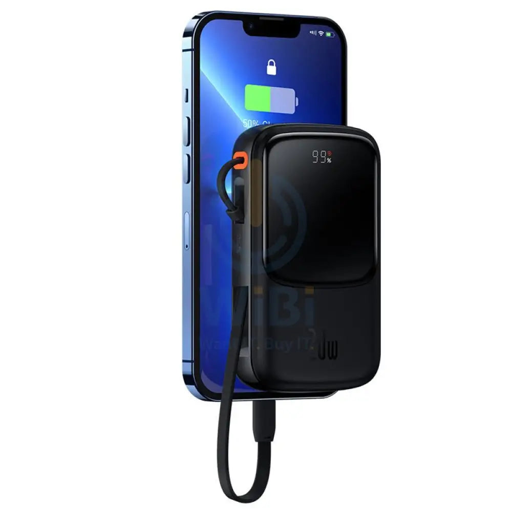 Baseus Qpow Pro Digital Display Fast Charge Power Bank - 10000mAh/ 20W Iph Edition/ Black Accessories > Power Bank >