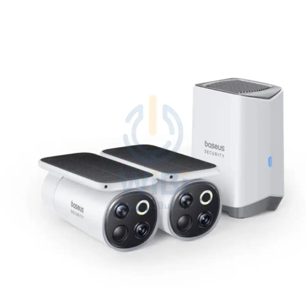 Baseus Security S1 Pro Outdoor Dual Camera 2-Cam Kit - 3K / White Cameras > Security Cameras