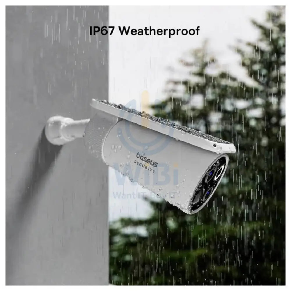 Baseus Security S1 Pro Outdoor Dual Camera 2-Cam Kit - 3K / White Cameras > Security Cameras
