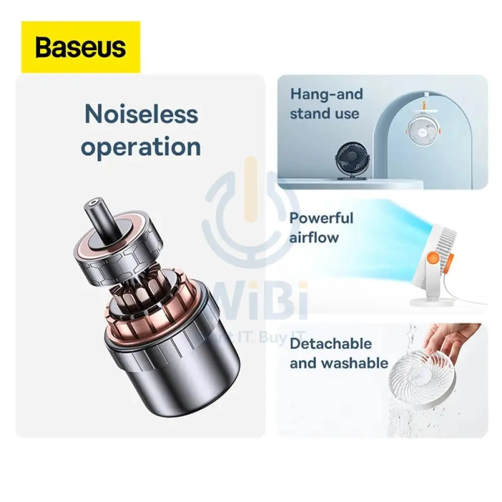 Baseus Serenity Desktop Fan - White Accessories > Smart Devices