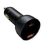 Baseus Superme Digital Display PPS Dual Quick Charger - Car Charger / Black Accessories > Mobiles & Tablets > Mobiles >