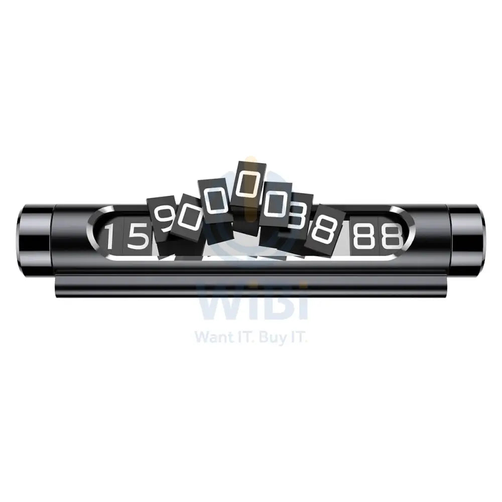 Baseus Temporary Parking Number Card - Black Accessories > Mobiles & Tablets