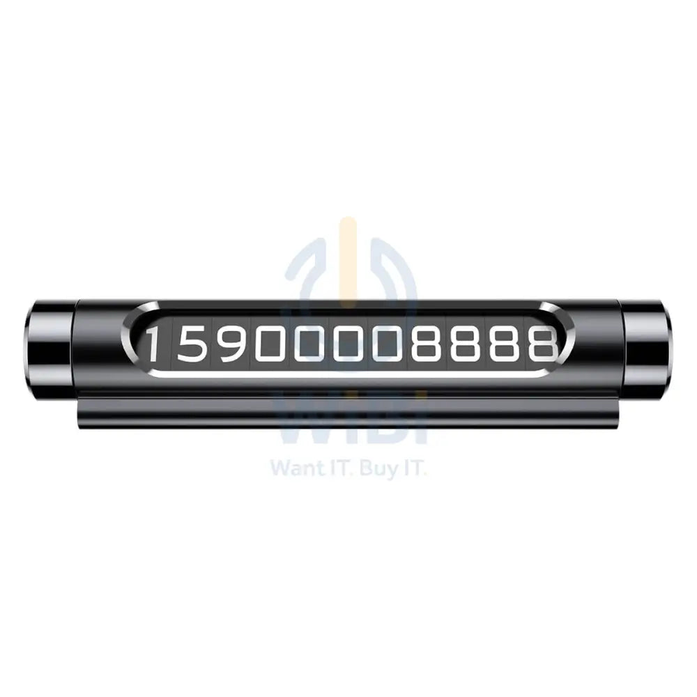 Baseus Temporary Parking Number Card - Black Accessories > Mobiles & Tablets