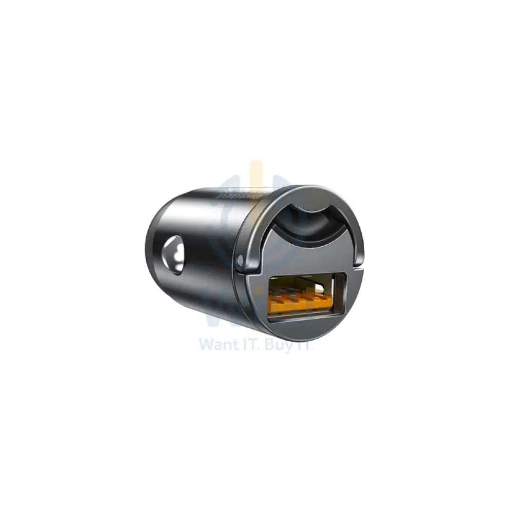 Baseus Tiny Star Mini Quick Charge- Car Charger / USB Port / 30W / Gray Accessories > Mobiles & Tablets > Mobiles > Car