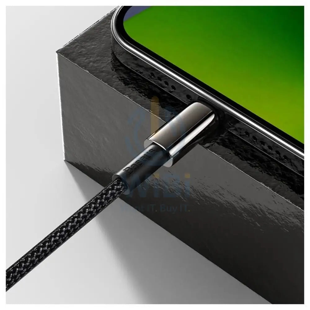 Baseus Tungsten Gold Charging Cable - USB-C / Lightning / 20W / 1 Meter / Black Accessories > Cables & Converters >