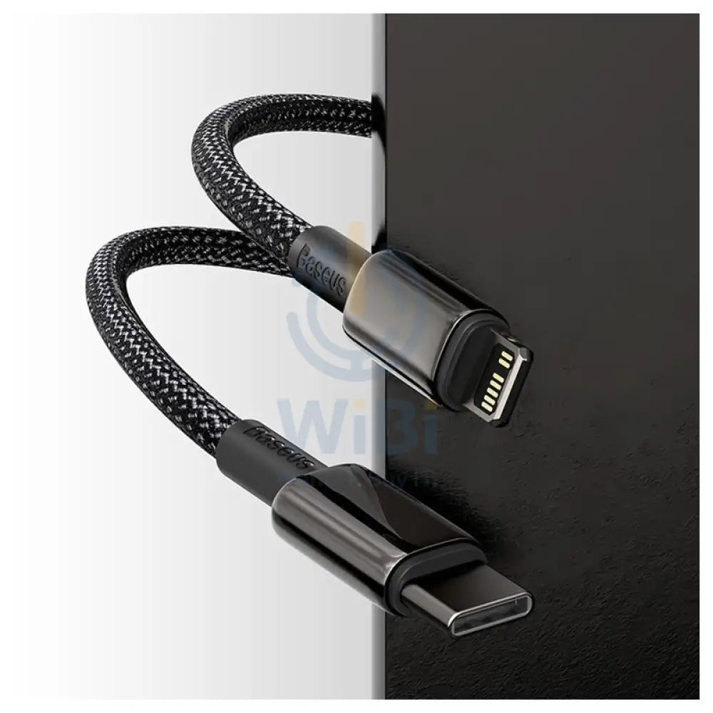 Baseus Tungsten Gold Charging Cable - USB-C / Lightning / 20W / 1 Meter / Black Accessories > Cables & Converters >