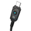 Baseus Unbreakable Series Fast Charging Data Cable - USB-A / USB-C / 1 Meter / 100W / Cluster Black Accessories >