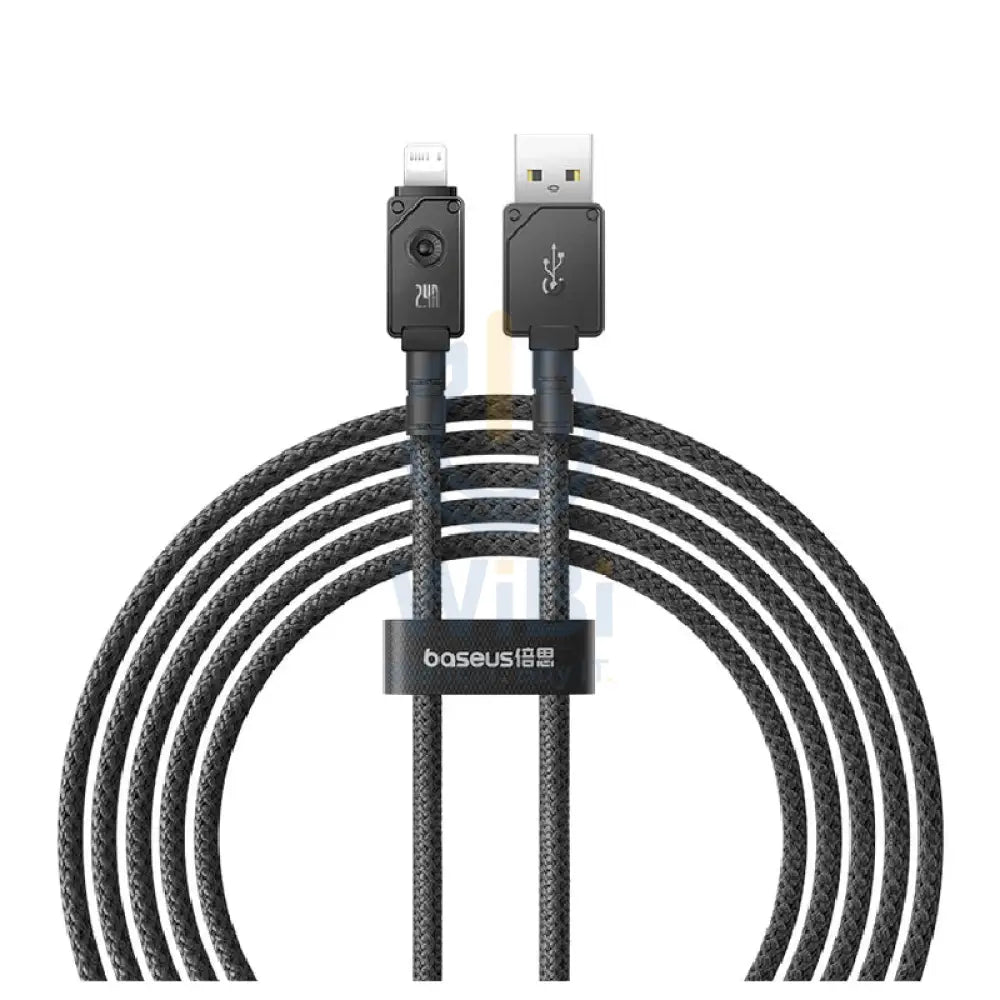 Baseus Unbreakable Series Fast Charging USB to Lightning Cable - 1 Meter / Cluster Black Accessories > Cables &