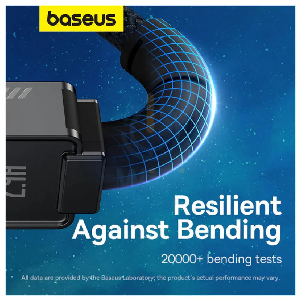 Baseus Unbreakable Series Fast Charging USB to Lightning Cable - 1 Meter / Cluster Black Accessories > Cables &