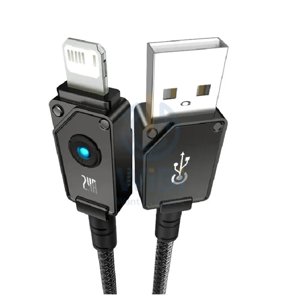 Baseus Unbreakable Series Fast Charging USB to Lightning Cable - 1 Meter / Cluster Black Accessories > Cables &