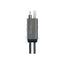 BAZIC Go Charge Alucable 4 in 1 Input Cable 1M / USB C / USB A / Lightning / Black Accessories > Cables & Converters >