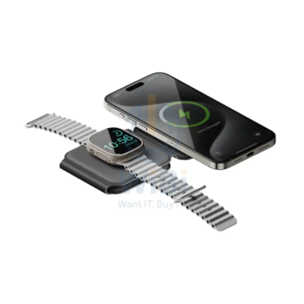 BAZIC GoMag Trio Plus 3 in 1 Elevated Foldable Charger 15W / Grey Accessories > Power Adapters