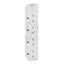 Belkin 4 Way Surge Protection Strip - 1 Meter / White Accessories > Power > Power Protection > Surge Protector