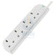 Belkin 4 Way Surge Protection Strip - 1 Meter / White Accessories > Power > Power Protection > Surge Protector