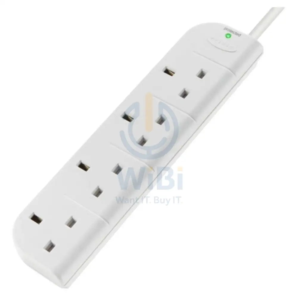 Belkin 4 Way Surge Protection Strip - 1 Meter / White Accessories > Power > Power Protection > Surge Protector