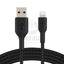 Belkin Premium Braided Cable - 1 Meter / USB-A / Lightning / Black Accessories > Cables & Converters > Cables