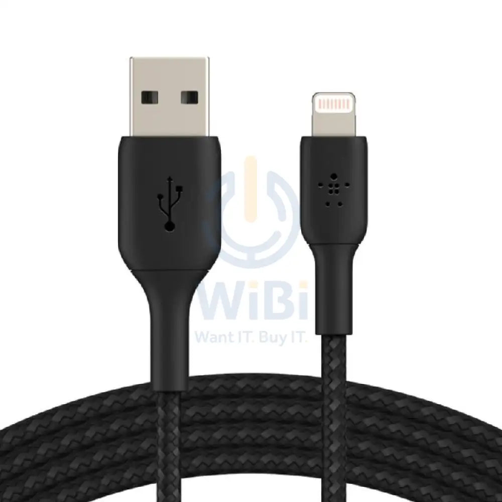 Belkin Premium Braided Cable - 1 Meter / USB-A / Lightning / Black Accessories > Cables & Converters > Cables