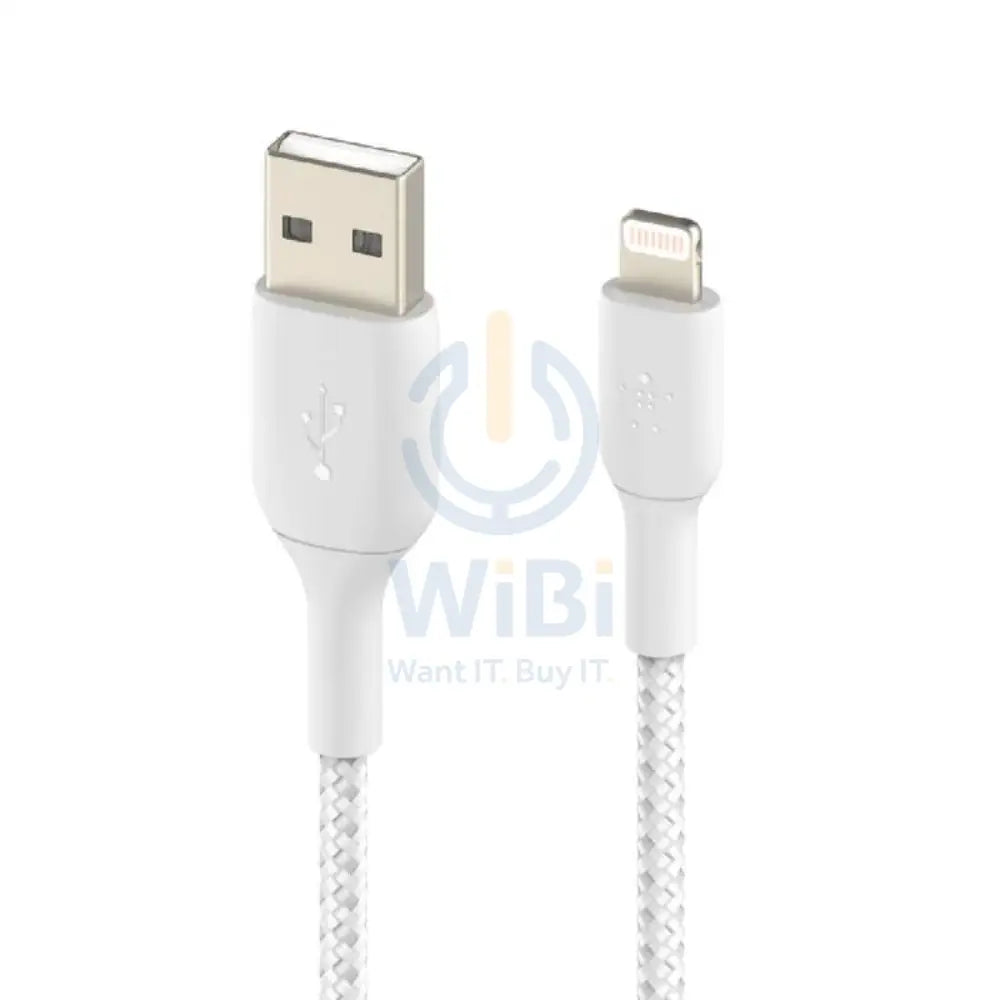 Belkin Premium Braided Cable - 1 Meter / USB-A / Lightning / White Accessories > Cables & Converters > Cables