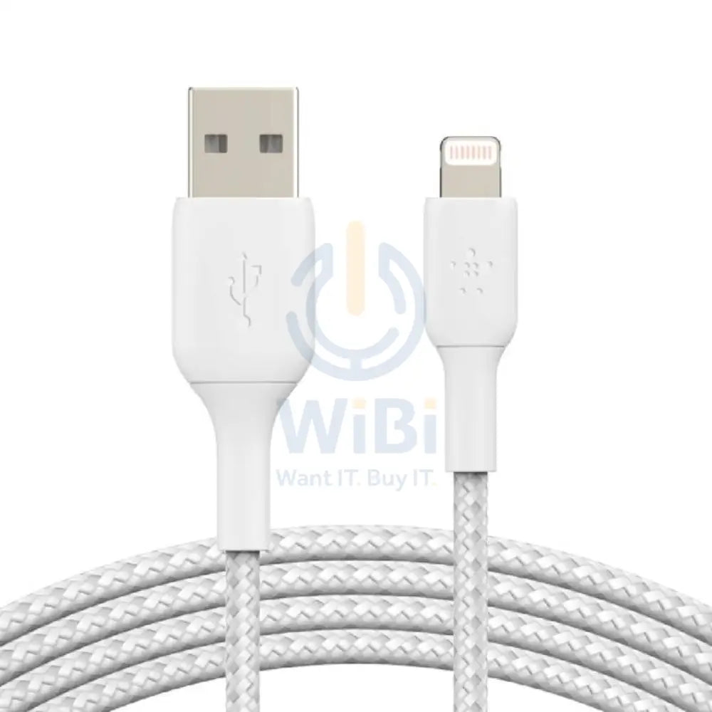 Belkin Premium Braided Cable - 1 Meter / USB-A / Lightning / White Accessories > Cables & Converters > Cables