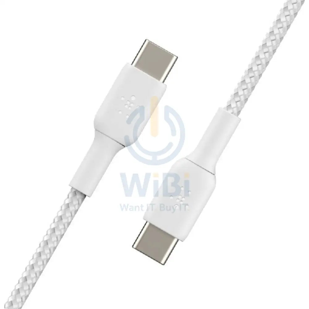 Belkin Premium Braided Cable - 1 Meter / USB-C / White Accessories > Cables & Converters > Cables