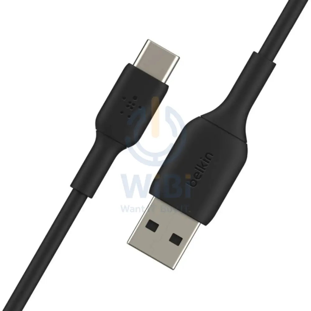 Belkin PVC Cable - 1 Meter / USB-A / USB-C / Black Accessories > Cables & Converters > Cables