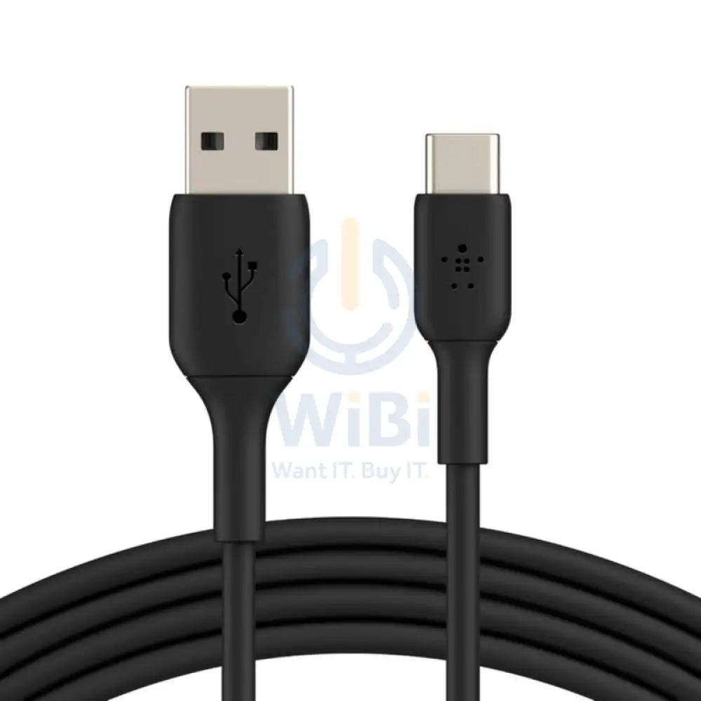 Belkin PVC Cable - 1 Meter / USB-A / USB-C / Black Accessories > Cables & Converters > Cables