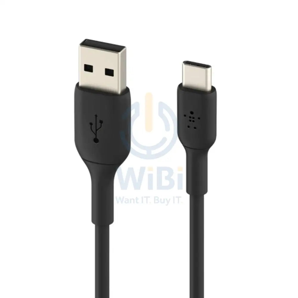 Belkin PVC Cable - 1 Meter / USB-A / USB-C / Black Accessories > Cables & Converters > Cables