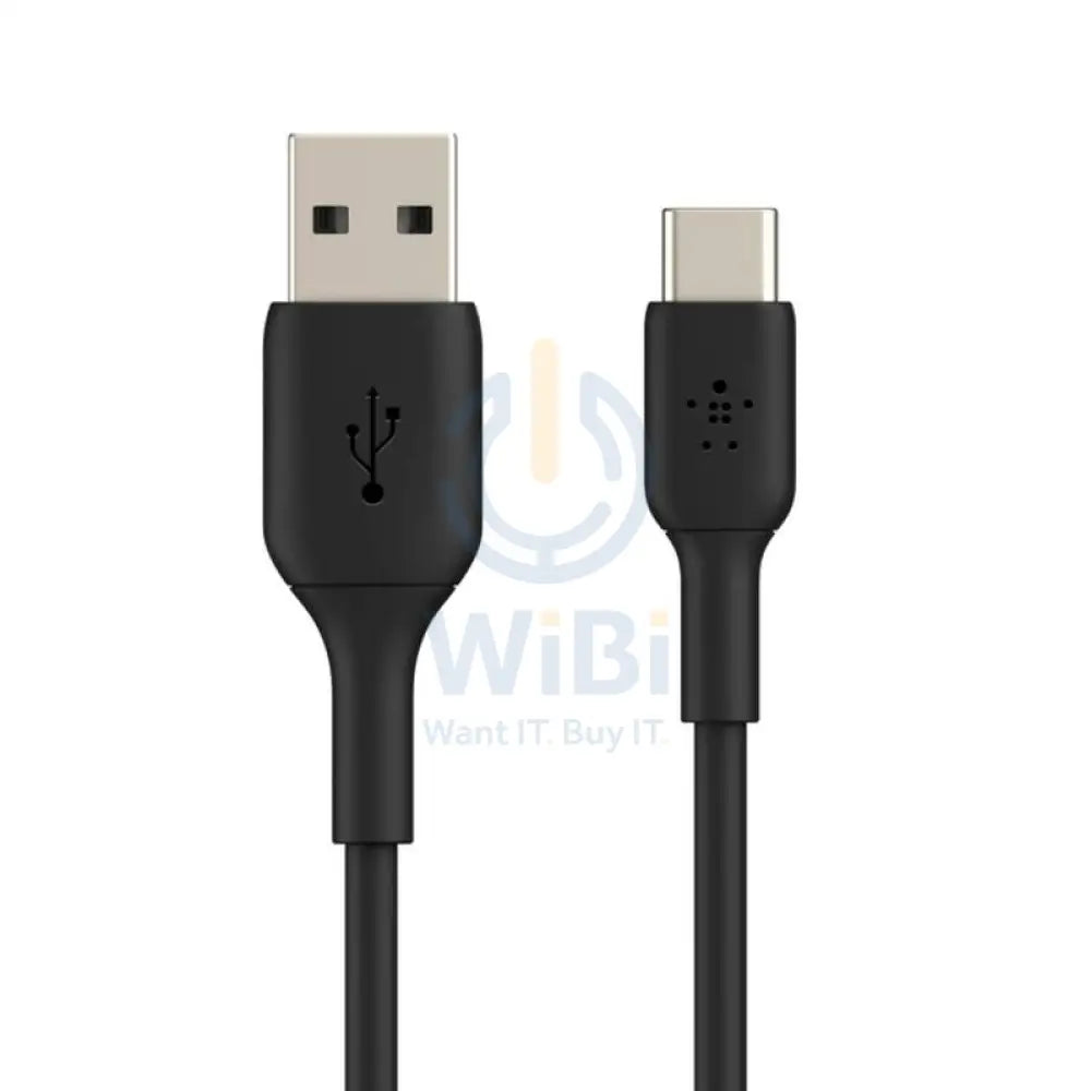 Belkin PVC Cable - 1 Meter / USB-A / USB-C / Black Accessories > Cables & Converters > Cables