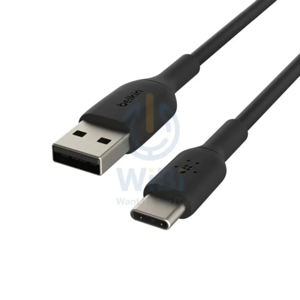 Belkin PVC Cable - 1 Meter / USB-A / USB-C / Black Accessories > Cables & Converters > Cables
